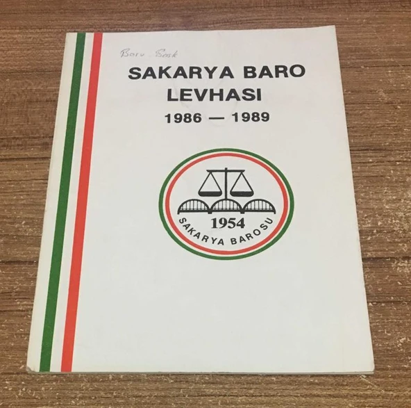 SAKARYA BARO LEVHASI 1986 - 1989 (Sahafiye Kitap) ürün görseli 1