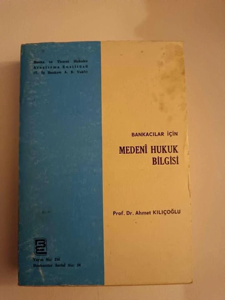 BANKACILAR İÇİN MEDENİ HUKUK BİLGİSİ (Sahafiye Kitap) ürün görseli 1