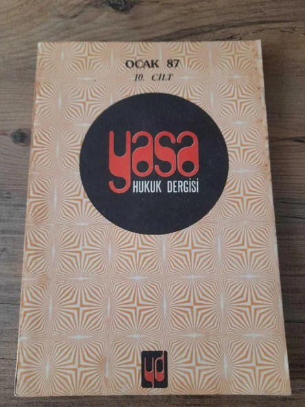YASA HUKUK DERGİSİ Ocak 87 "1985 Mali Yılı Kesin Hesap Yasası" (Sahafiye Kitap) ürün görseli 1