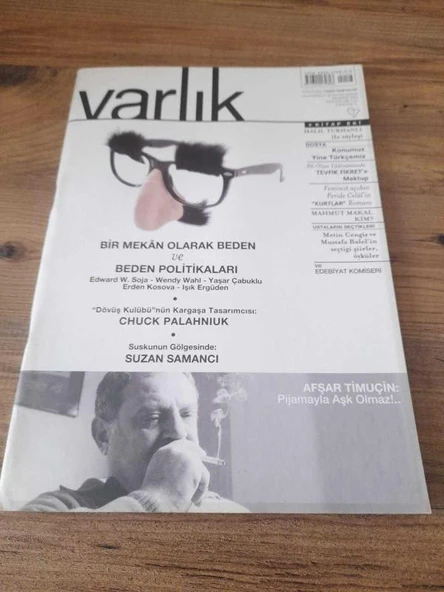 Varlık-Aylık Edebiyat ve Kültür Dergisi Ağustos 2001 "Suskunluğun Gölgesinde" (Sahafiye Kitap) ürün görseli