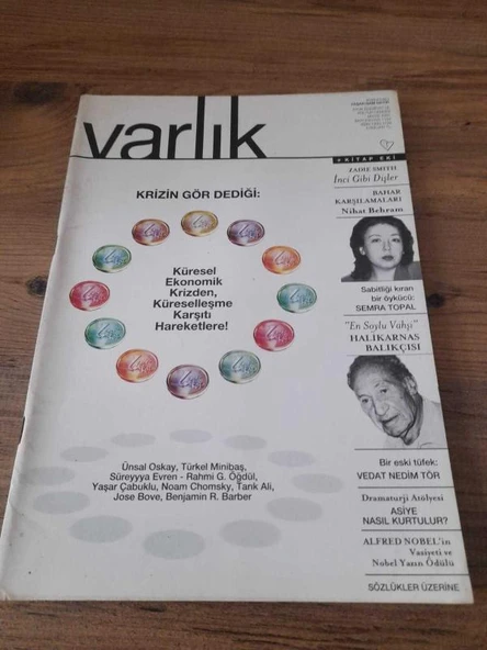 Varlık-Aylık Edebiyat ve Kültür Dergisi Mayıs 2001 "En Soylu Vahşi" (Sahafiye Kitap) ürün görseli 1