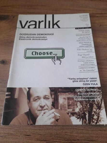 Varlık-Aylık Edebiyat ve Kültür Dergisi Nisan 2001 "Fakir Baykurt'un Evinde" (Sahafiye Kitap) ürün görseli