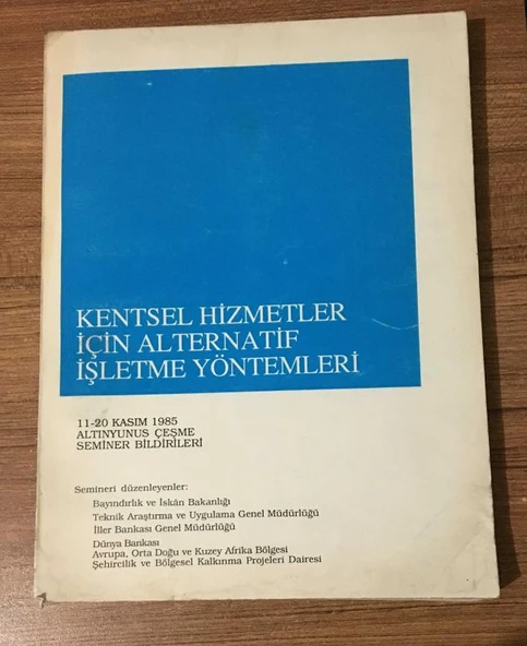 KENTSEL HİZMETLER İÇİN ALTERNATİF İŞLETME YÖNTEMLERİ (Sahafiye Kitap) ürün görseli