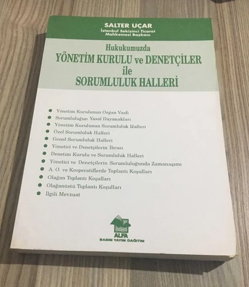 HUKUKUMUZDA YÖNETİM KURULU VE DENETÇİLER İLE SORUMLULUK HALLERİ (Sahafiye Kitap) ürün görseli 1