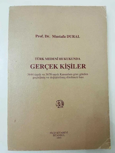 TÜRK MEDENİ HUKUKUNDA GERÇEK KİŞİLER (Sahafiye Kitap) ürün görseli 1