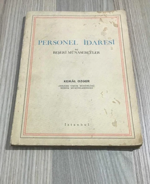 PERSONEL İDARESİ VE BEŞERİ MÜNASEBETLER (Sahafiye Kitap) ürün görseli 1