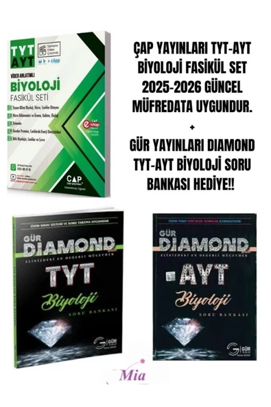 ÇAP YAYINLARI TYT-AYT BİYOLOJİ FASİKÜL SET HEDİYELİ - 1