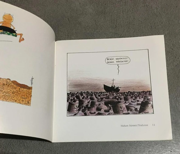 KARİKATÜRLER Özür Dileriz POSEYDON - Sorry POSEIDON - Sönmez Yanardağ'dan İMZALI (Sahafiye Kitap) - Resim 2