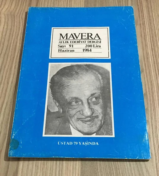 MAVERA Haziran 1984 Sayı 91 ÜSTAD 79 YAŞINDA (Sahafiye Kitap) ürün görseli
