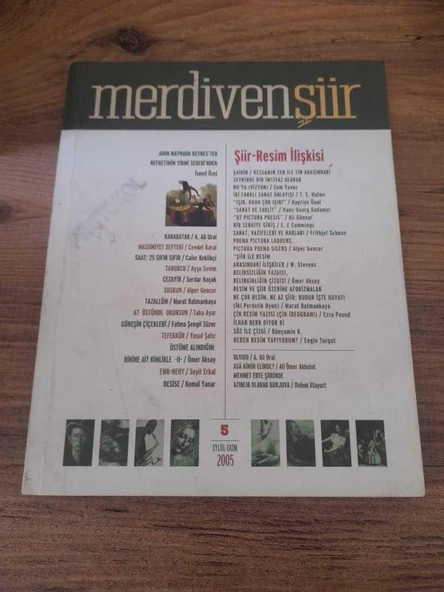 MERDİVENŞİİR EYLÜL-EKİM 2005 "ŞİİR-RESİM İLİŞKİSİ" (Sahafiye Kitap) ürün görseli