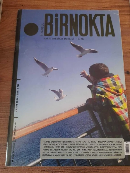BİRNOKTA AYLIK EDEBİYAT DERGİSİ Kasım 2016 Sayı:178 "Ateş Priştina Kimdir?" (Sahafiye Kitap)