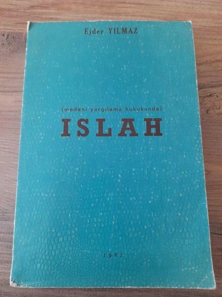 MEDENİ YARGILAMA HUKUKUNDA ISLAH (Sahafiye Kitap)