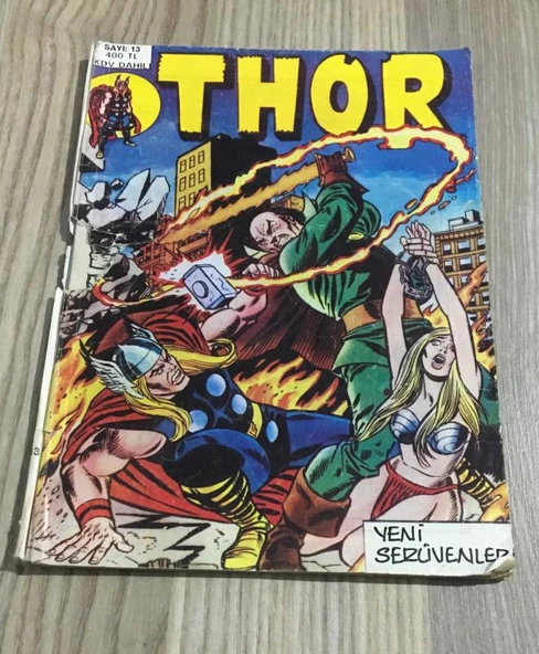 THOR Sayı 13 DÜNYAYI CEHENNEM ATEŞİ SARDI - THOR'UN ÖYKÜSÜ (Sahafiye Kitap)