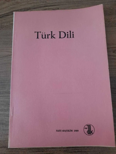 TÜRK DİLİ Dergisi Sayı:454/Ekim 1989 "Küheylan: Hasan Eren" (Sahafiye Kitap) ürün görseli