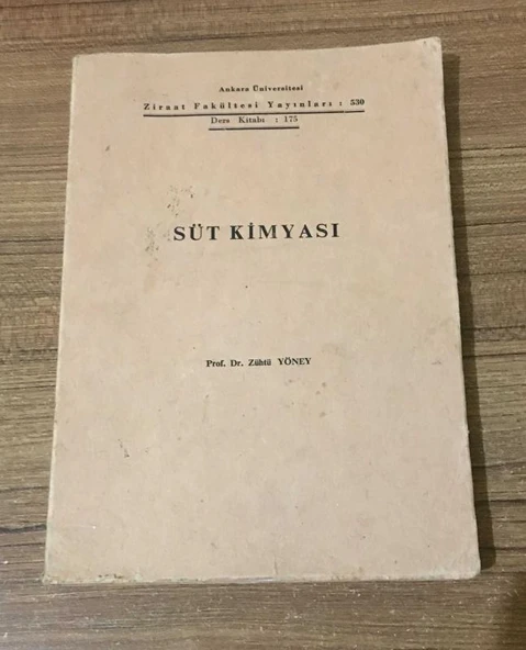 SÜT KİMYASI (Sahafiye Kitap)