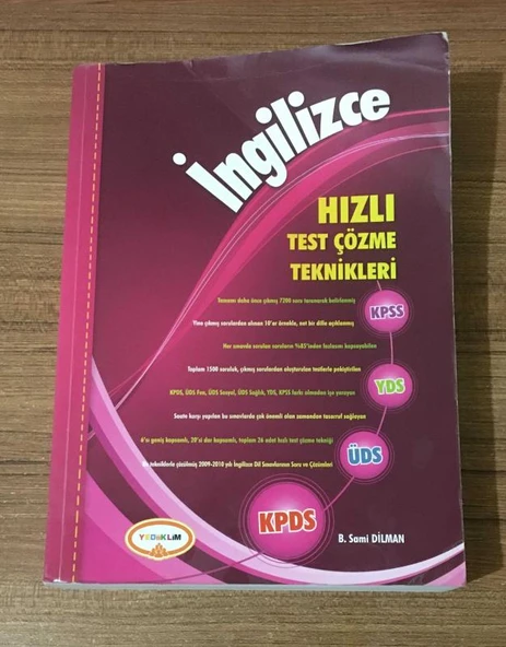 İNGİLİZCE HIZLI TEST ÇÖZME TEKNİKLERİ (Sahafiye Kitap)