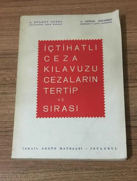İÇTİHATLI CEZA KILAVUZU CEZALARIN TERTİP VE SIRASI (Sahafiye Kitap) ürün görseli 1