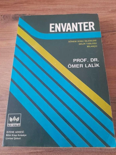 ENVANTER Dönem Sonu İşlemleri, Gelir Tablosu, Bilanço (Sahafiye Kitap)