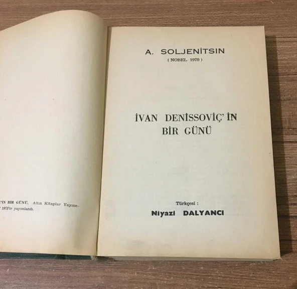 Nobel 1970 - İvan Denissoviç'in Bir Günü 3.BASKI (Sahafiye Kitap) - 2