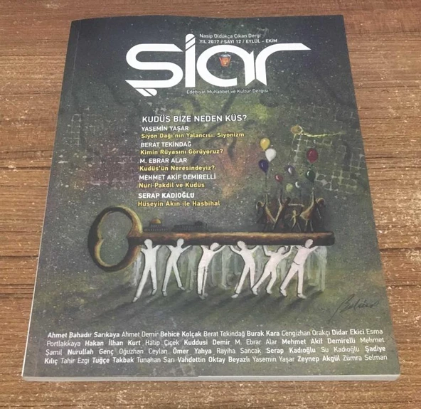 ŞİAR Eylül Ekim 2017 Sayı 12 KUDÜS BİZE NEDEN KÜS (Sahafiye Kitap) ürün görseli 1