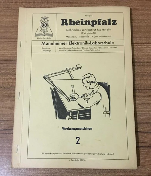 Privates Rheinpfalz Mannheimer Elektronik - Laborschule Werkzeugmaschinen 2 (Sahafiye Kitap) ürün görseli 1