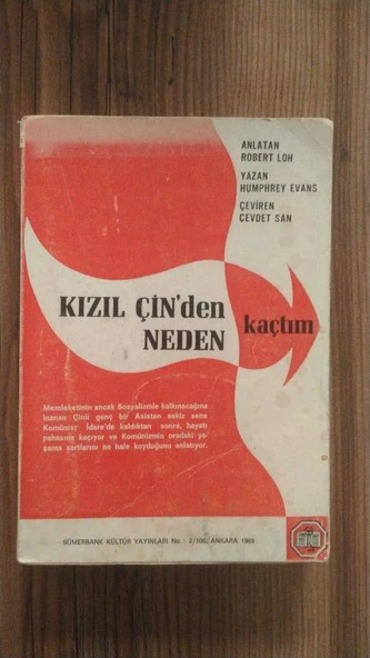 KIZIL ÇİN' DEN NEDEN KAÇTIM ? (Sahafiye Kitap) ürün görseli 1