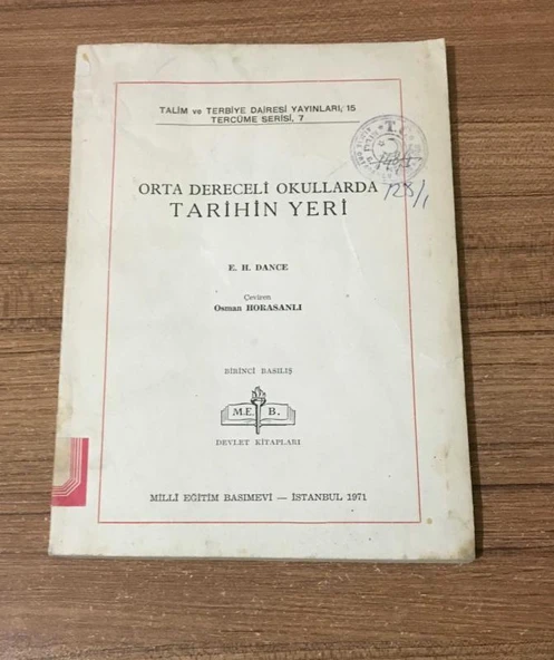 ORTA DERECELİ OKULLARDA TARİHİN YERİ (Sahafiye Kitap)