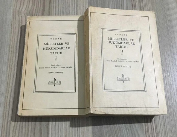 MİLLETLER VE HÜKÜMDARLAR TARİHİ 1.2.Ciltler ( Birinci cilt ikinci kısım ve ikinci cilt ) (Sahafiye Kitap)
