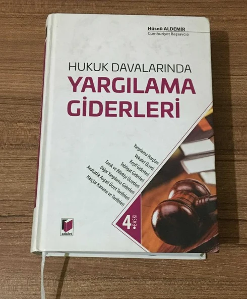 HUKUK DAVALARINDA YARGILAMA GİDERLERİ 4.BASKI - 2017 (Sahafiye Kitap) ürün görseli 1
