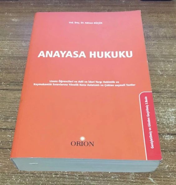 ANAYASA HUKUKU Genişletilmiş ve Gözden Geçirilmiş 3.BASKI (Sahafiye Kitap) ürün görseli 1