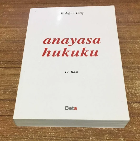 ANAYASA HUKUKU 17.Baskıdan Tıpkı 18.BASI (Sahafiye Kitap) ürün görseli 1