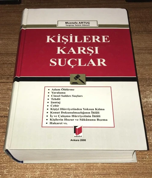 KİŞİLERE KARŞI SUÇLAR (Sahafiye Kitap) ürün görseli 1