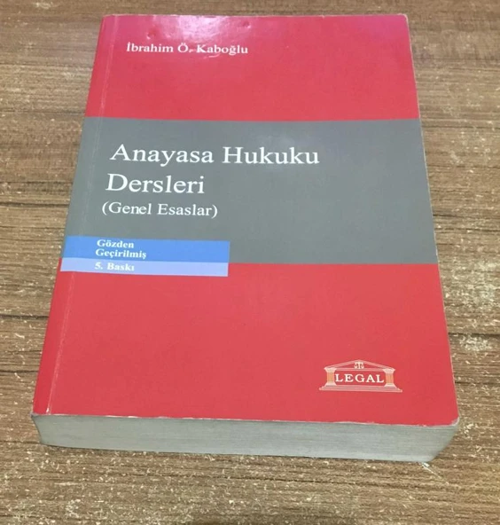 ANAYASA HUKUKU DERSLERİ Genel Esaslar ( Gözden Geçirilmiş 5.Baskı ) (Sahafiye Kitap) ürün görseli 1