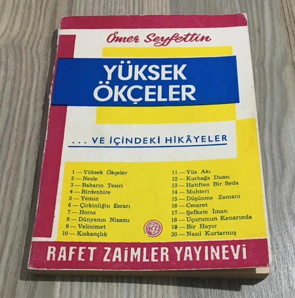 YÜKSEK ÖKÇELER ve içindeki Hikayeler (Sahafiye Kitap)