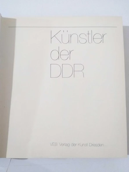 Künstler der DDR ( Doğu almanya Sanatçıları - 44 Sanatçı ) (Sahafiye Kitap) - 2