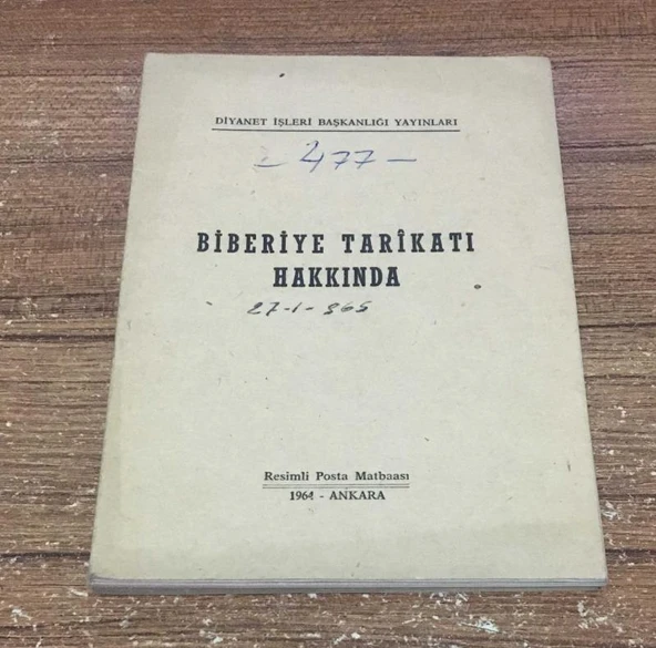 BİBERİYE TARİKATI HAKKINDA (Sahafiye Kitap)