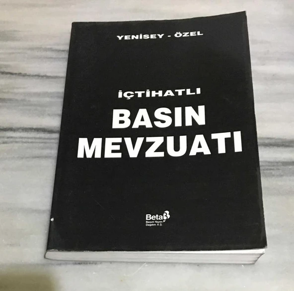 İÇTİHATLI BASIN MEVZUATI (Sahafiye Kitap) ürün görseli 1