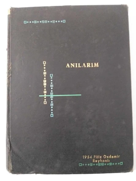 1954 Filiz Özdemir, Reyhanlı ''ANILARIM'' diye isimlendirilmiş '' ANKET'' Defteri ( ANKET 87 Soruluk, 37 Kişiden cevaplı) Açıklamaya bakınız! (Sahafiye Kitap)