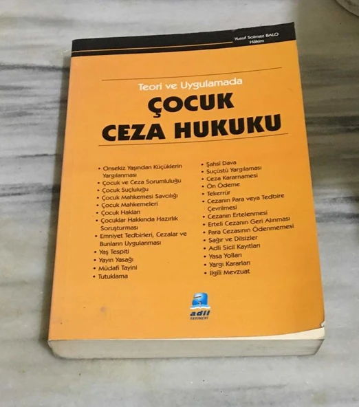 Teori ve Uygulamada ÇOCUK CEZA HUKUKU (Sahafiye Kitap) ürün görseli 1