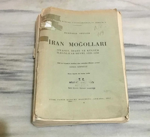 İRAN MOĞOLLARI Siyaset,İdare ve Kültür İlhanlılar Devri 1220 - 1350 ( 1957 BASKI ) (Sahafiye Kitap) ürün görseli 1