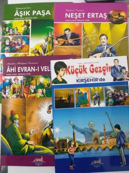 Kırşehir'de ''İZ BIRAKANLAR''  ( Küçük Gezgin Kırşehir'de / Âhi Evran-ı Velî / Neşet Ertaş / Âşık Paşa ( 4 Kitap Takım) (Sahafiye Kitap) - 3