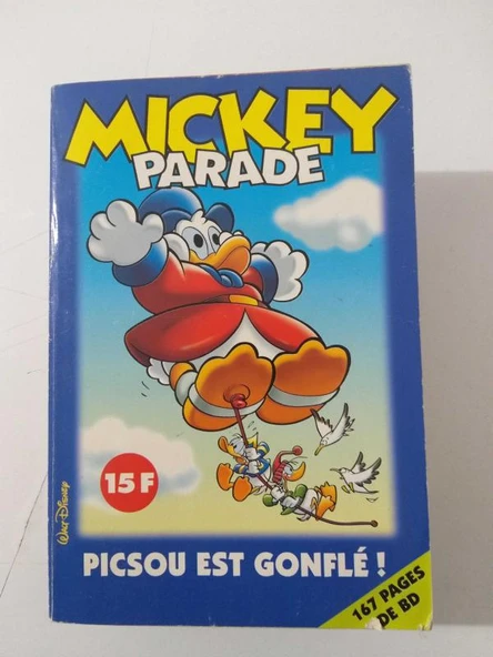 Walt Disney MICKEY PARADE 15 F Picsou est Gonfle! ( 167 Pages DE BD ) (Sahafiye Kitap)
