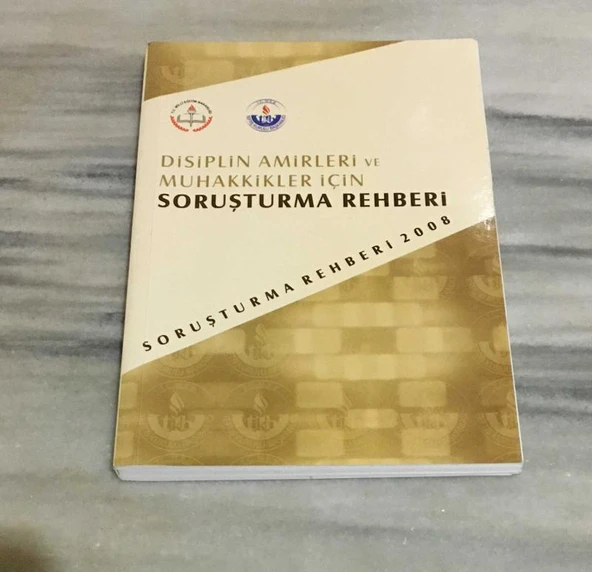DİSİPLİN AMİRLERİ VE MUHAKKİKLER SORUŞTURMA REHBERİ ( 2008 ) (Sahafiye Kitap) ürün görseli 1