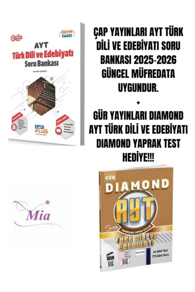 ÇAP YAYINLARI AYT EDEBİYAT SORU BANKASI HEDİYELİ - 1