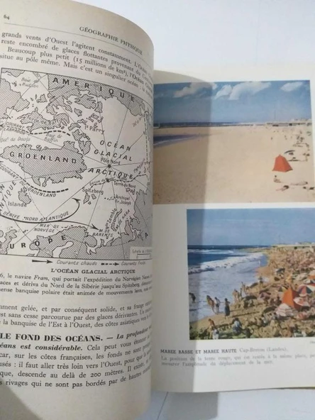 GEOGRAPHIE GENERALE Nouveau Cours Jean Brunhes CLASS DE 6  - 1957 (Sahafiye Kitap) - 3