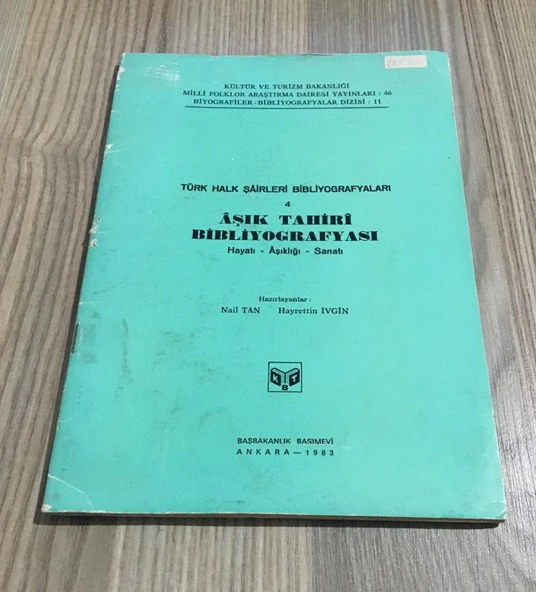 AŞIK TAHİRİ BİBLİYOGRAFYASI Hayatı,Aşıklığı,Sanatı (Sahafiye Kitap) ürün görseli 1