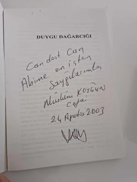 DUYGU DAĞARCIĞI İMZALI (Sahafiye Kitap) - Resim 2