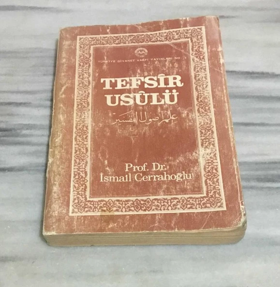 TEFSİR USÛLÜ 4.BASKI (Sahafiye Kitap) ürün görseli 1