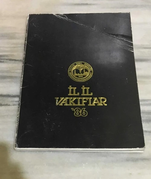 İL İL VAKIFLAR '86 ( Türkçe- İngilizce ) (Sahafiye Kitap)