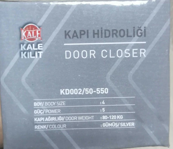 Kale Kilit Kapı Hidroliği No:5 (80-120 Kg ) - 2